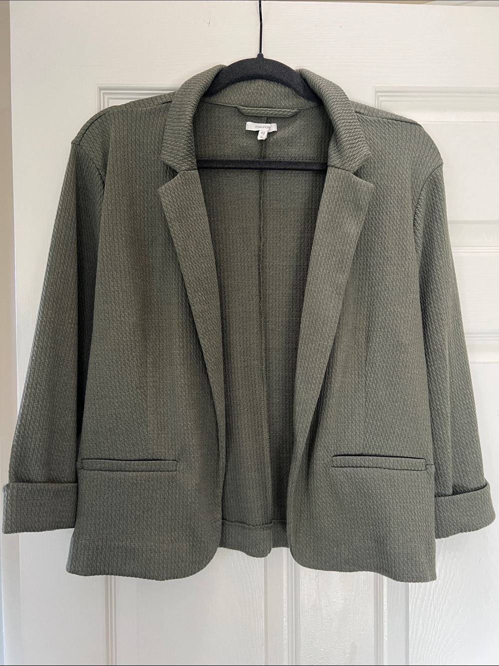 Maurices Olive Green Open Blazer Jacket